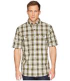 Carhartt Fort Plaid Short Sleeve Top (burnt Olive) Men's Short Sleeve Button Up