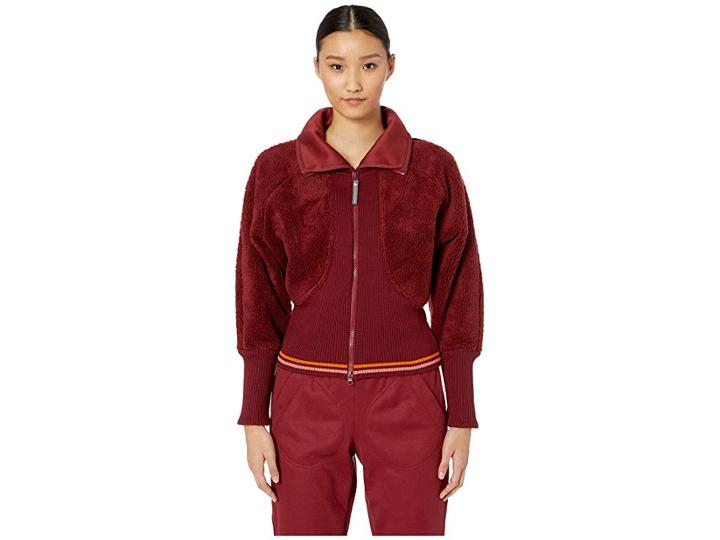 Adidas By Stella Mccartney Training Fleece Cz3967 (noble Maroon F18) Women's Clothing