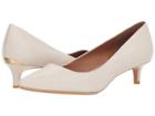 Calvin Klein Gabrianna Pump (soft White Shiny Lizard) Women's 1-2 Inch Heel Shoes