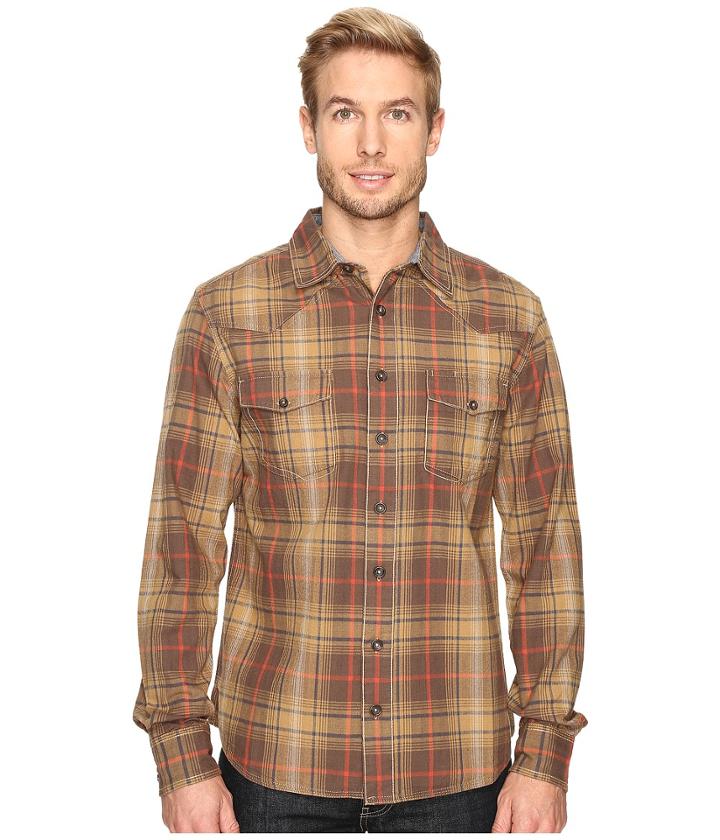 Ecoths Tucker Long Sleeve Shirt (tarmac) Men's Clothing