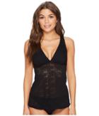 Jets By Jessika Allen Nouveau Plunged Tankini Singlet (black) Women's Swimwear