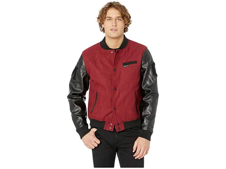 Members Only Mo Varsity Jacket (burgundy) Men's Coat