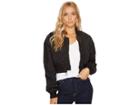 Hudson Jeans Rogue Cropped Bomber (black) Women's Coat
