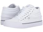 Dc Evan Hi (white/silver) Women's Skate Shoes