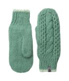 The North Face Cable Knit Mitt (deep Sea/subtle Green (prior Season)) Extreme Cold Weather Gloves