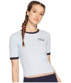 Fila Emmylou Ringer T-shirt (skyway/navy) Women's T Shirt