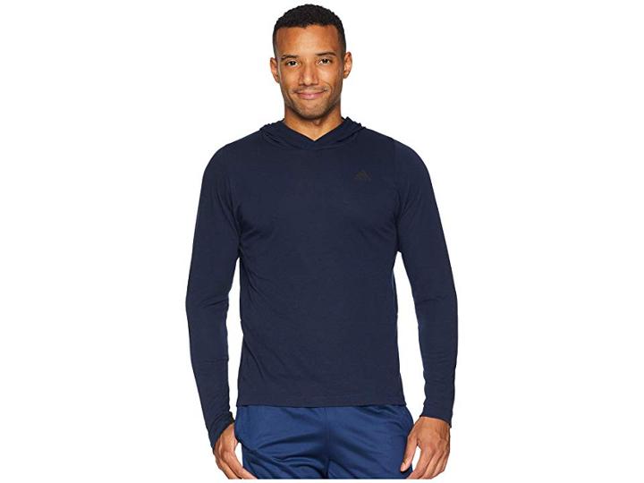 Adidas Training Ultimate Cover-up (collegiate Navy/colored Heather) Men's Clothing