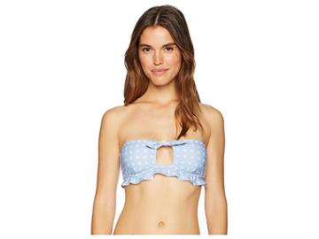 For Love And Lemons Heart Throb Bandeau (periwinkle) Women's Swimwear