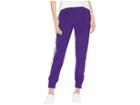 Kamalikulture By Norma Kamali Side Stripe Jog Pants (purple/engineered Stripe) Women's Casual Pants