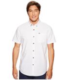 Rip Curl Ourtime Short Sleeve Shirt (white) Men's Clothing