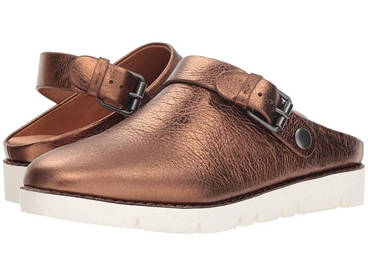 Gentle Souls By Kenneth Cole Esther (bronze Metallic Leather) Women's  Shoes
