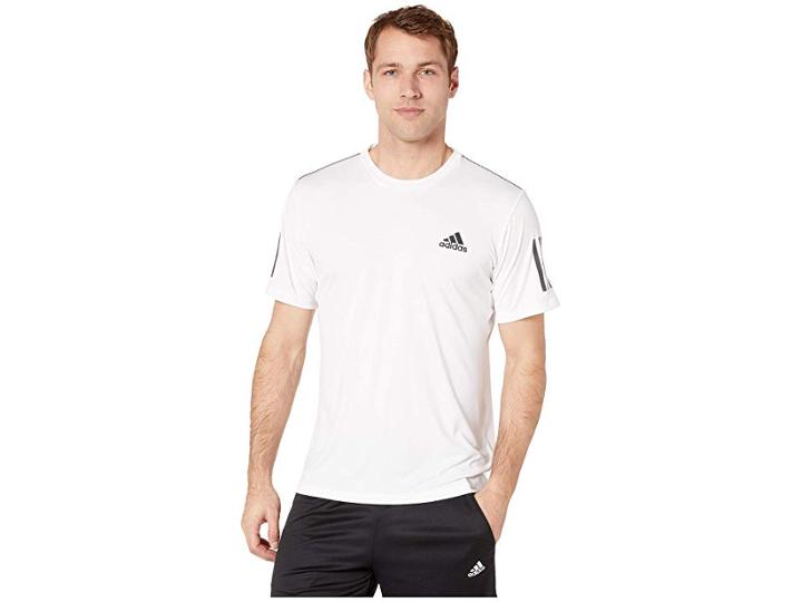 Adidas Club 3-stripes Tee (white/black) Men's T Shirt