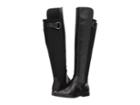 Calvin Klein Priscila (black/gunmetal Cow Silk/neoprene Wide Calf) Women's Boots
