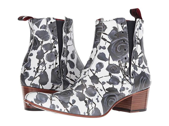 Jeffery-west Seam Front Chevron Chelsea Boot (dark Blue) Men's Boots