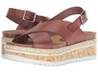 Cordani Motivo (brown Leather) Women's Wedge Shoes