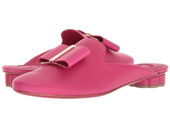 Salvatore Ferragamo Sciacca 1 (begonia Vit Los Angeles) Women's Flat Shoes