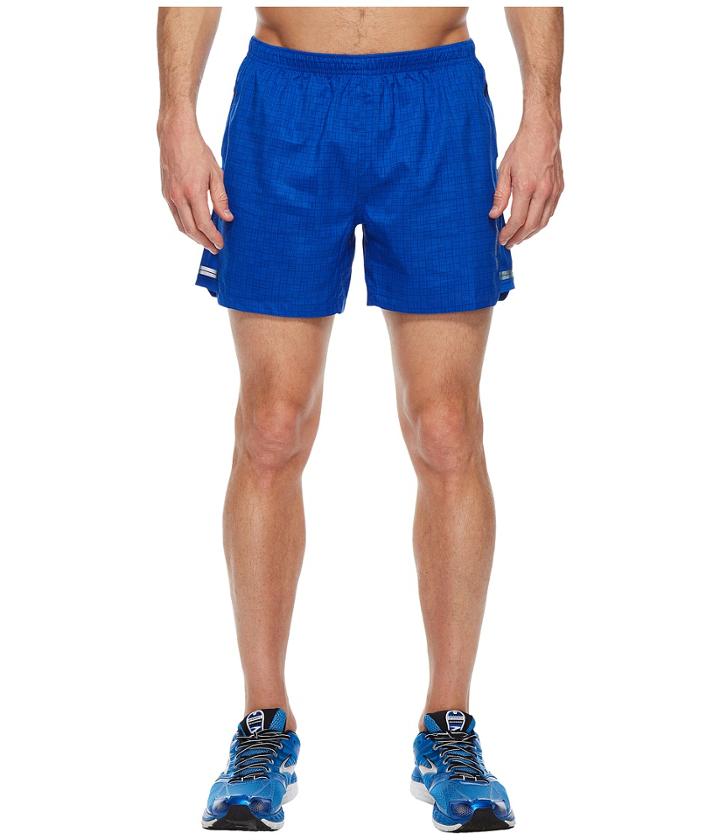 Brooks Sherpa 5 Shorts (royal Squares/royal) Men's Shorts