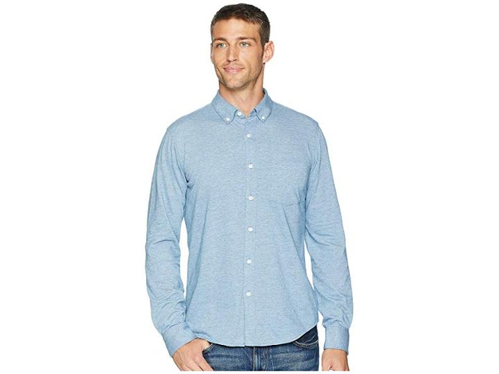 Perry Ellis Slim Fit Knit Shirt (provence) Men's Clothing