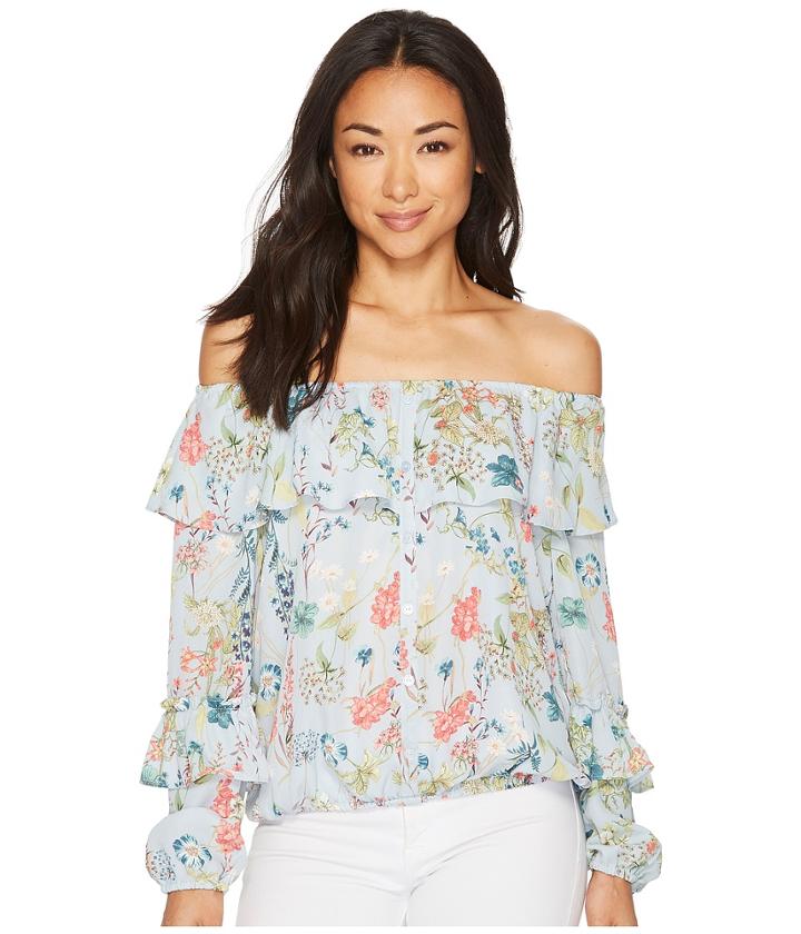 Sanctuary Aisley Ballet Neck Top (bluebell) Women's Clothing