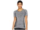 Eleven By Venus Williams Seamless Ideal Short Sleeve Shirt (black) Women's Short Sleeve Pullover