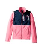 The North Face Kids Glacier Track Jacket (little Kids/big Kids) (gem Pink/blue Wing Teal) Girl's Coat