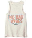 Billabong Kids No Bad Vibes Tank Top (little Kids/big Kids) (ice Athletic Grey) Girl's Sleeveless