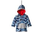Mud Pie Camo Shark Hooded Swimsuit Cover-up (infant/toddler) (blue) Boy's Swimsuits One Piece