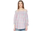 Kate Spade New York Madras Off The Shoulder Top (multi) Women's Clothing