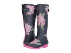 Joules Tall Welly Print (navy Chinoise) Women's Rain Boots