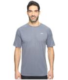 Speedo Heather Easy Short Sleeve Swim Tee (new Navy) Men's Swimwear