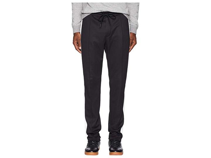Vince Color Block Track Pants (black) Men's Casual Pants