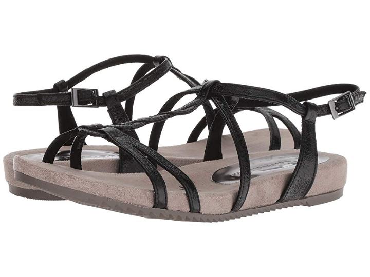 Tamaris Locust 1-1-28602-20 (black Metallic) Women's Sling Back Shoes