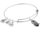 Alex And Ani Charity By Design Ode To The Owl Charm Bangle (rafaelian Silver Finish) Bracelet