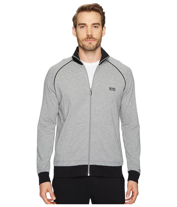 Boss Hugo Boss Stretch Cotton Zip Jacket (grey) Men's Coat