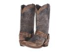 Stetson Sundance Kid Outlaw (washed Crater Black) Cowboy Boots