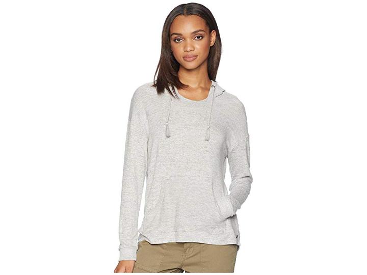 Roxy Love In The Sky Knit V-neck Top (heritage Heather) Women's Clothing