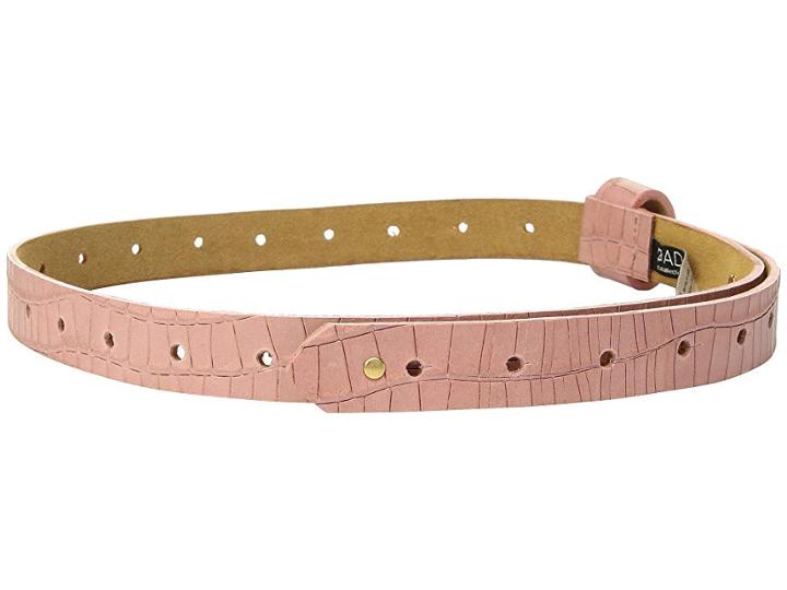 Ada Collection Iris Belt (blush Croco) Women's Belts