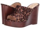 Jessica Simpson Shantelle (natural Alicia Leopard Print Satin) Women's Shoes