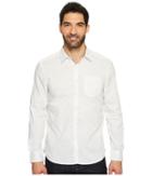 Kenneth Cole Sportswear Trees Print Shirt (white Combo) Men's Clothing