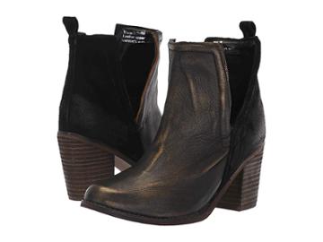 Diba True Later On (black Gold Leather/suede) Women's Boots