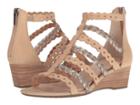 Rockport Total Motion 55mm Wedge Gladiator Sandal (warm Taupe) Women's Wedge Shoes