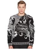 Versace Collection Floral Frame Print Sweatshirt (black) Men's Sweatshirt