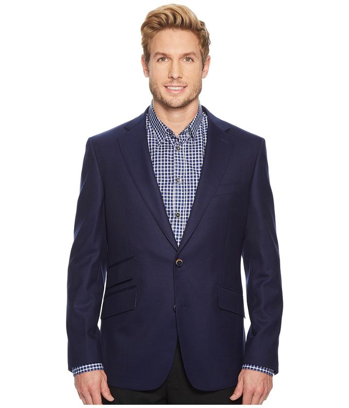 Robert Graham Halden Notch Lapel Blazer (navy) Men's Coat