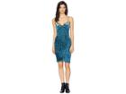 Juicy Couture Track Crushed Velour Cami Tulip Dress (eloquent Petrol) Women's Dress