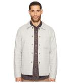 Billy Reid Reversible Shirt Jacket (light Grey) Men's Coat