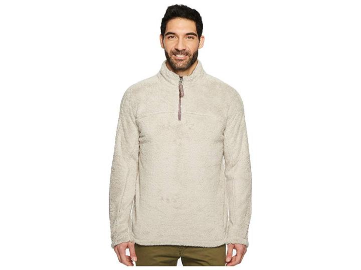 True Grit Double Plush 1/4 Zip Pullover (oatmeal) Men's Clothing