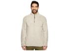 True Grit Double Plush 1/4 Zip Pullover (oatmeal) Men's Clothing