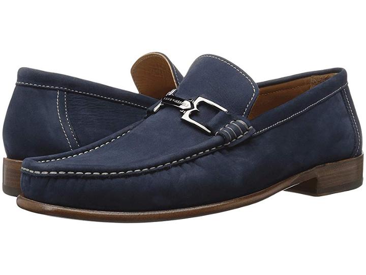 Bruno Magli Bigolo (navy Nubuck) Men's Shoes