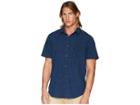 Globe Shallow Short Sleeve Shirt (indigo) Men's Clothing
