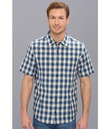 Horny Toad Open Air S/s Shirt (lapis Blue) Men's Short Sleeve Button Up